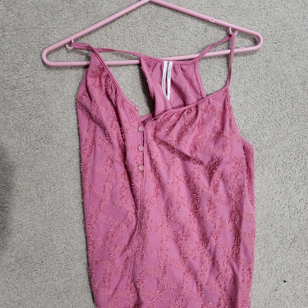 Pink Anthropologie tanktop